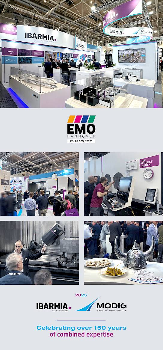 IBARMIA, MODIG, EMO Hannover 2025, Z Series, P Series, CNC machining, strategic alliances, machining centers, automation, advanced manufacturing